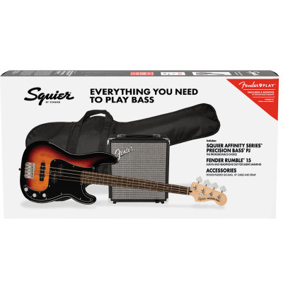 Бас-гітара Squier by Fender Affinity Series Precision Bass PJ Pack 3 Color Sunburst (301693)
