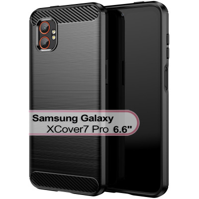 Чохол до мобільного телефона BeCover Carbon Series Samsung Galaxy XCover7 Pro SM-G766B Black (713559)
