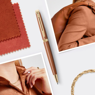 Ручка кулькова Waterman HEMISPHERE Metallic Copper Red GT BP (22 092)