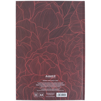 Книга записна Axent Earth colors Graceful А4 96 аркушів клітинка (8422-579-A)