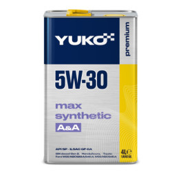 Моторна олива Yuko MAX SYNTHETIC A&amp;A 5W-30 4л (4823110401521)