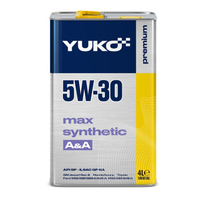 Моторна олива Yuko MAX SYNTHETIC A&amp;A 5W-30 4л (4823110401521)