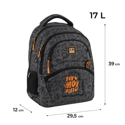 Рюкзак шкільний GoPack Education 175M-5 No More Rules (GO25-175M-5)