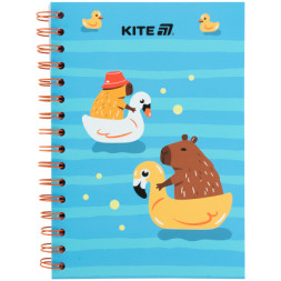 Блокнот Kite на спіралі A5 Cute 2, 80 аркушів, клітинка (K25-1911-2)