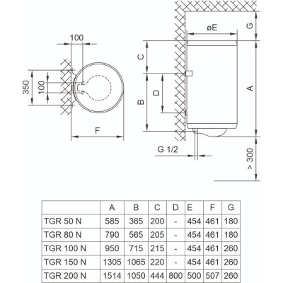 Бойлер TIKI TGR150N_PRIMEM150 (700174)