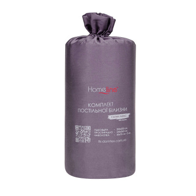Постільна білизна Home Line Сатин Люкс (фіолетовий) сімейний (168301)