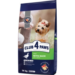 Сухий корм для собак Club 4 Paws Преміум Для малих порід З качкою 14 кг (4820269143036)