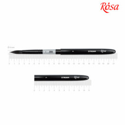 Пензлик для малювання Rosa Синтетика кругла, TRAVEL BRUSH, STREAM 158, № 7 (4823098530053)