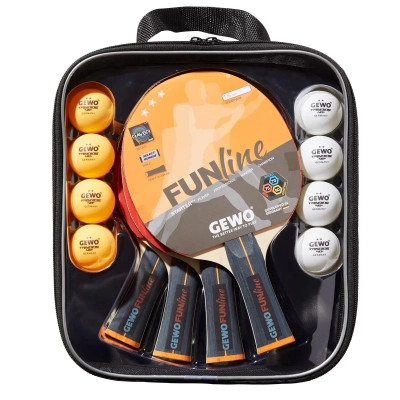 Комплект для настільного тенісу Gewo Family &amp; Friends 4 Bats 8 Balls (97010000) (931052)