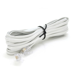 Патч-корд телефонний 2м RJ11 (6P4C) Voltronic (PC-2,0W)