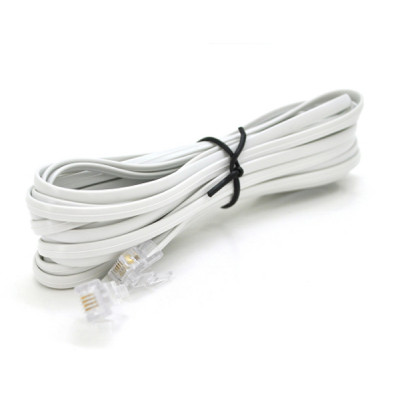Патч-корд телефонний 2м RJ11 (6P4C) Voltronic (PC-2,0W)