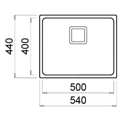 Мийка кухонна Elleci W-SQUARE 500