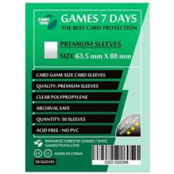 Протектор для карт Games7Days 63,5 х 88 мм, Card Game, 50 шт (PREMIUM) (GSD-026388)