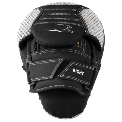 Лапи боксерські PowerPlay 3044 Pro Carbon Ultra Series Чорно-Білі (PP_3044_Bl/White)