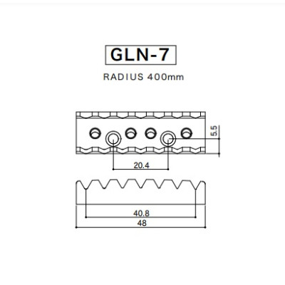 Поріжок для гітари Gotoh GLN-7 C