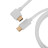 Дата кабель USB-C + USB A to USB-C 1.36m Coiled Angled Aviator white Keychron (CAB9_KEYCHRON)