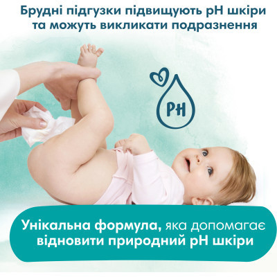 Дитячі вологі серветки Pampers Harmonie New baby 24 пачки х 46 шт (8006540815953)
