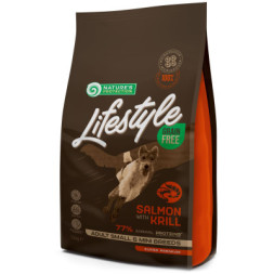 Сухий корм для собак Nature's Protection Lifestyle Grain Free Salmon, krill Adult Small&amp;Mini 1.5 кг (NPLS45680)