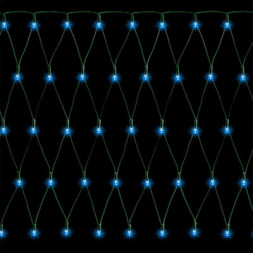 Гірлянда Jumi Сітка 100 LED, 1x1 м, блакитний (5900410537583)