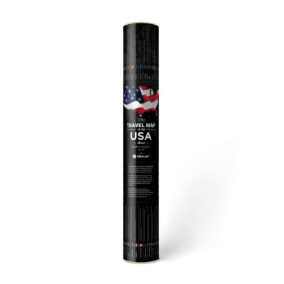 Скретч карта 1DEA.me Travel Map USA Black (13028)