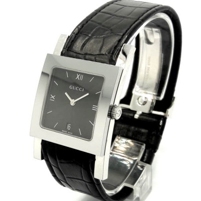 Наручний годинник Gucci 7900M 17931 BLK/STEEL/BLK SIM ALLIGA
