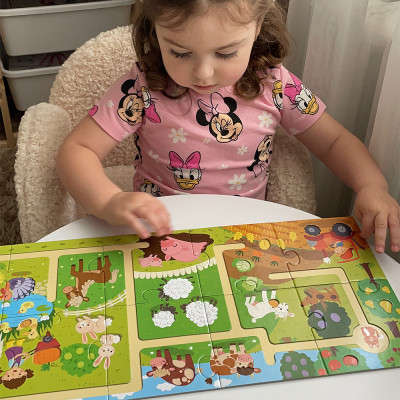 Пазл DoDo лабіринт Моя мандрівка фермою (300586)