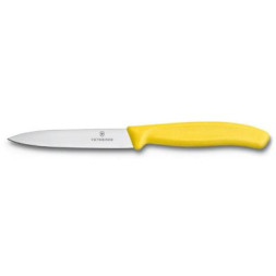 Кухонний ніж Victorinox SwissClassic для нарезки 10 см, желтый (6.7706.L118)
