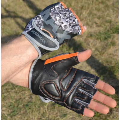 Рукавички для фітнесу MadMax MFG-831 Mti 83.1 Grey/Digital Camo S (MFG-831_S)