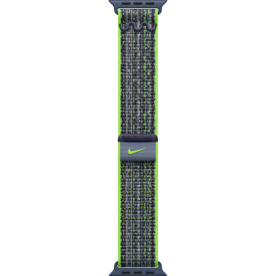 Ремінець до смарт-годинника Apple 41mm Bright Green/Blue Nike Sport Loop (MTL03ZM/A)