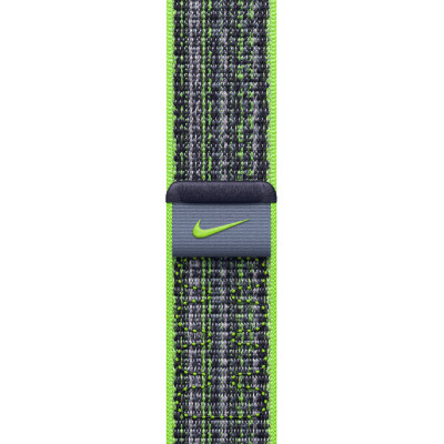 Ремінець до смарт-годинника Apple 41mm Bright Green/Blue Nike Sport Loop (MTL03ZM/A)