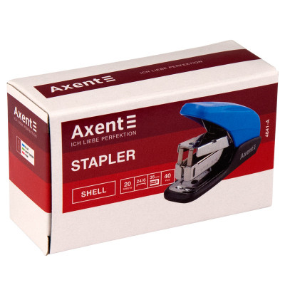 Степлер Axent Shell №24/6 20 л Блакитний (4841-07-A)
