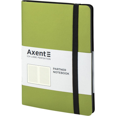 Блокнот Axent Partner Soft, 125х195, 96арк, кліт, салатовий (8206-09-A)