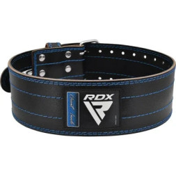Атлетичний пояс RDX для пауерліфтингу RD1 шкіряний Blue M (WPB-RD1U-M)