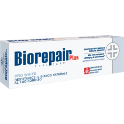 Зубна паста Biorepair Plus Pro White Професійне відновлення та відбілювання 75 мл (8017331055380)