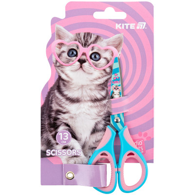 Ножиці Kite дитячі з гумовими вставками і малюнком на лезі Studio Pets 13 см (SP25-148)