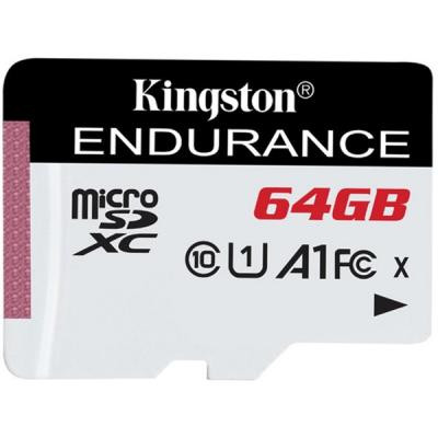 Карта пам&#039;яті Kingston 64GB microSDXC class 10 UHS-I U1 A1 High Endurance (SDCE/64GB)