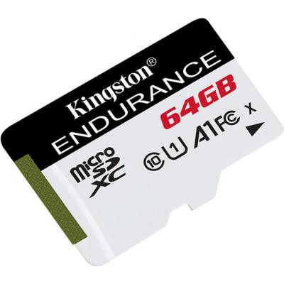 Карта пам&#039;яті Kingston 64GB microSDXC class 10 UHS-I U1 A1 High Endurance (SDCE/64GB)