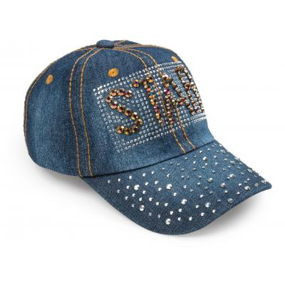 Кепка дитяча Kitti зі стразами (Y9320-6-G-darkblue)