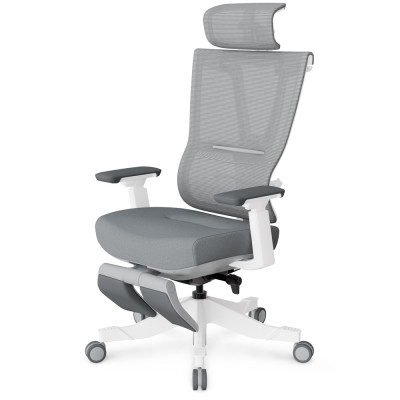 Офісне крісло Mealux S6 Air Fabric Grey White (HF-S6 F/ GW)
