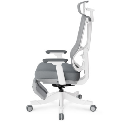 Офісне крісло Mealux S6 Air Fabric Grey White (HF-S6 F/ GW)