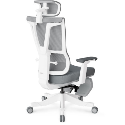 Офісне крісло Mealux S6 Air Fabric Grey White (HF-S6 F/ GW)