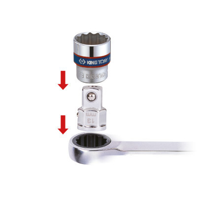 Адаптер для інструменту KING TONY 3/8&quot; шестигранний 13 мм (373203R)