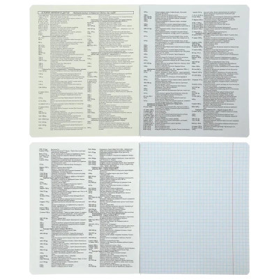 Зошит ZiBi набір учнівських BLACK 10 штук, 8 предметів (ZB.1700-99)
