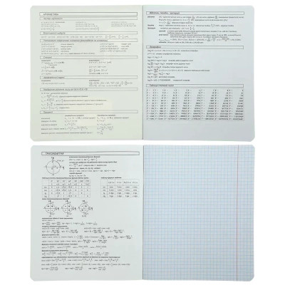 Зошит ZiBi набір учнівських BLACK 10 штук, 8 предметів (ZB.1700-99)
