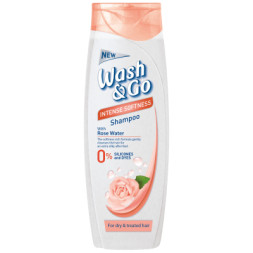Шампунь Wash&amp;Go з трояндовою водою для сухого та пошкодженого волосся 200 мл (8008970051116)