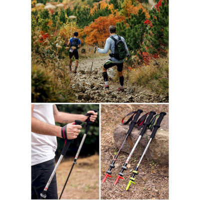 Трекінгові палиці Naturehike ST06 NH17D006-D 3-секційна срібляста 1 шт (6927595748602)