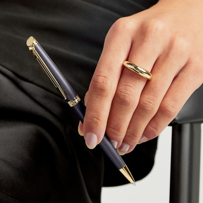 Ручка кулькова Waterman HEMISPHERE Metallic Lava Black GT BP (22 090)