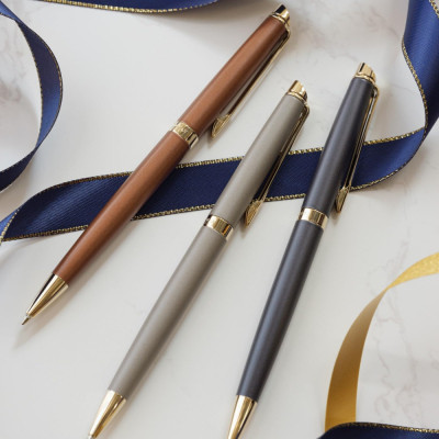 Ручка кулькова Waterman HEMISPHERE Metallic Lava Black GT BP (22 090)