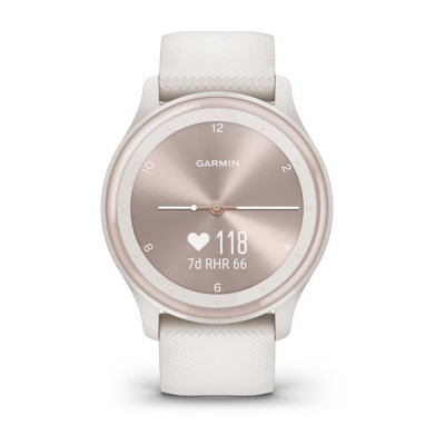 Смарт-годинник Garmin vivomove Sport, Ivory, Silicone, (010-02566-01)