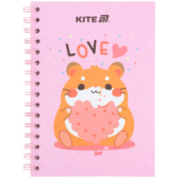 Блокнот Kite на спіралі A5 Cute 3, 80 аркушів, клітинка (K25-1911-3)